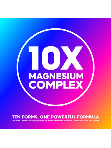 WholeMag 10 Magnesium Complex | Total Body Support | Supports Muscle, Bone and Nerve Health | High Absorption