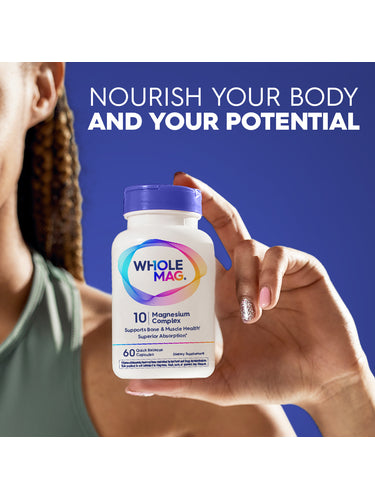 WholeMag 10 Magnesium Complex | Total Body Support | Supports Muscle, Bone and Nerve Health | High Absorption